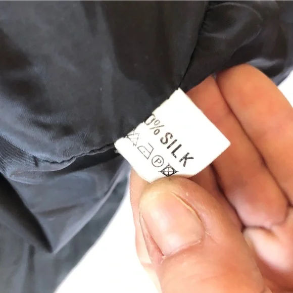 Vtg Oversized Silk Bomber Jacket - Picture 15 of 16